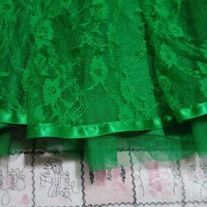 Womens green lice green tutu skirt